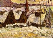 Paul Gauguin Breton Village in the Snow china oil painting reproduction